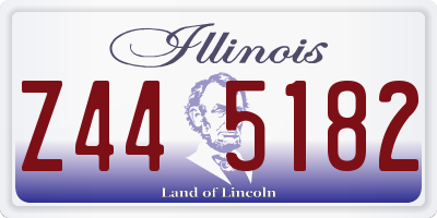 IL license plate Z445182