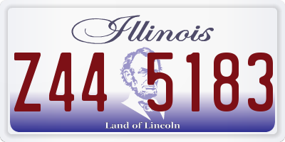IL license plate Z445183