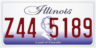 IL license plate Z445189