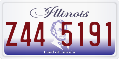 IL license plate Z445191