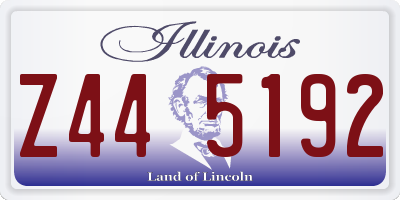 IL license plate Z445192