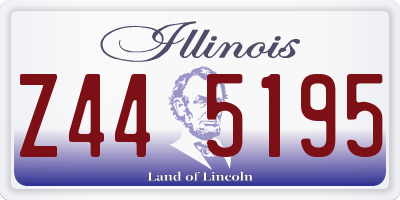 IL license plate Z445195