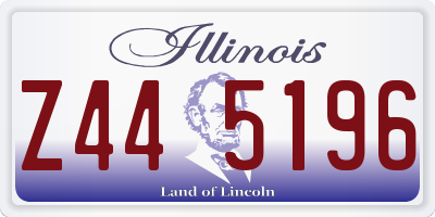 IL license plate Z445196