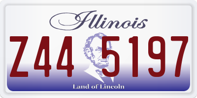 IL license plate Z445197