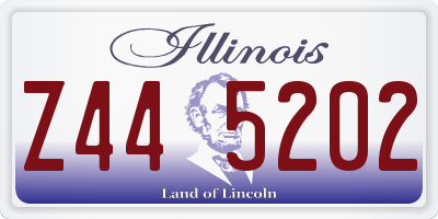 IL license plate Z445202
