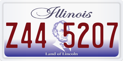 IL license plate Z445207