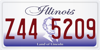 IL license plate Z445209