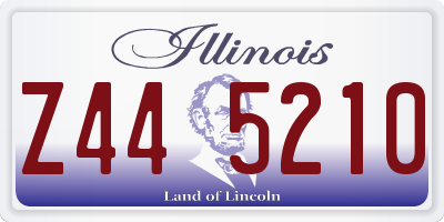 IL license plate Z445210