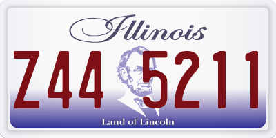 IL license plate Z445211