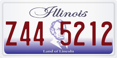 IL license plate Z445212