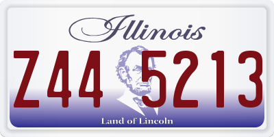 IL license plate Z445213