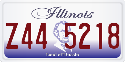 IL license plate Z445218