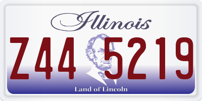 IL license plate Z445219