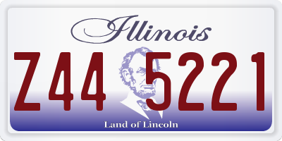 IL license plate Z445221