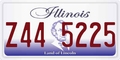 IL license plate Z445225