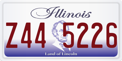 IL license plate Z445226