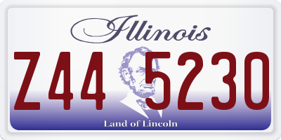 IL license plate Z445230