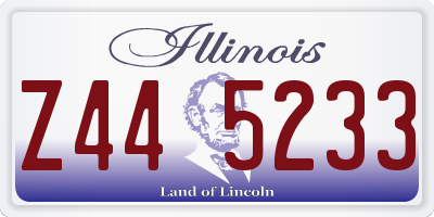 IL license plate Z445233
