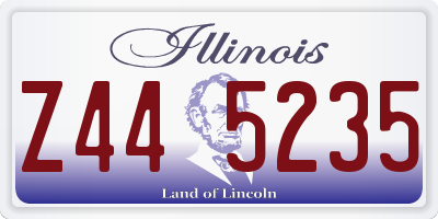 IL license plate Z445235