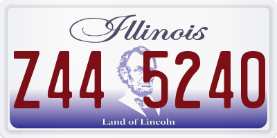 IL license plate Z445240