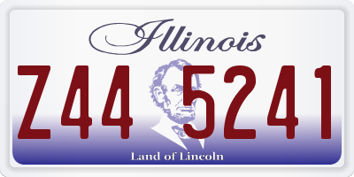 IL license plate Z445241