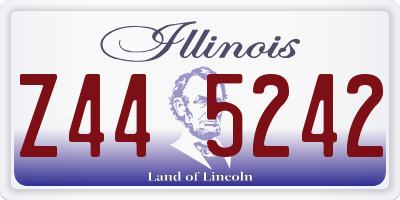 IL license plate Z445242