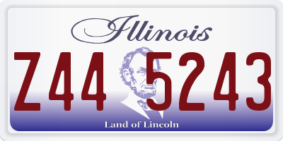IL license plate Z445243