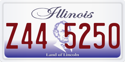 IL license plate Z445250