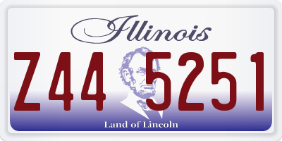 IL license plate Z445251