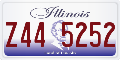 IL license plate Z445252
