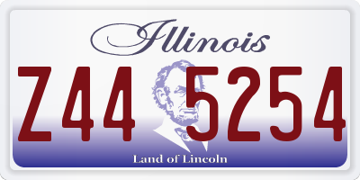 IL license plate Z445254