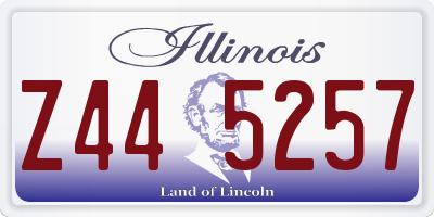 IL license plate Z445257