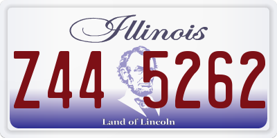 IL license plate Z445262