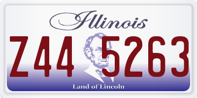 IL license plate Z445263