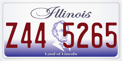 IL license plate Z445265