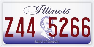 IL license plate Z445266