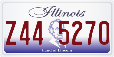 IL license plate Z445270