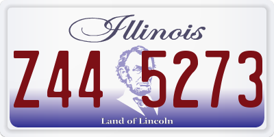 IL license plate Z445273