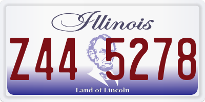 IL license plate Z445278