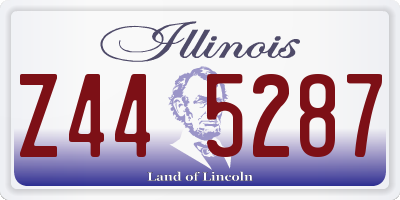 IL license plate Z445287