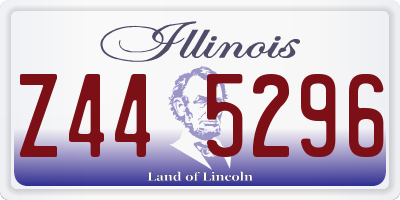 IL license plate Z445296