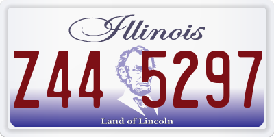 IL license plate Z445297