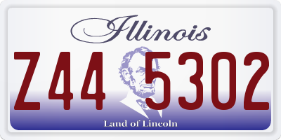 IL license plate Z445302