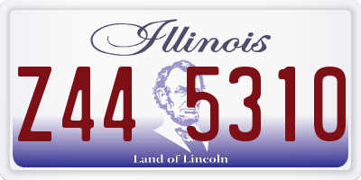 IL license plate Z445310