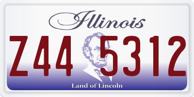 IL license plate Z445312