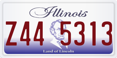 IL license plate Z445313