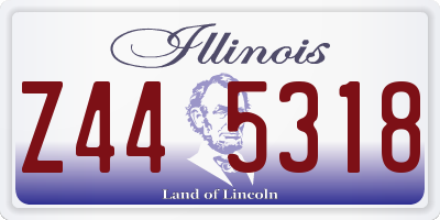 IL license plate Z445318