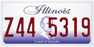 IL license plate Z445319