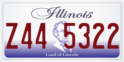 IL license plate Z445322