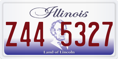 IL license plate Z445327